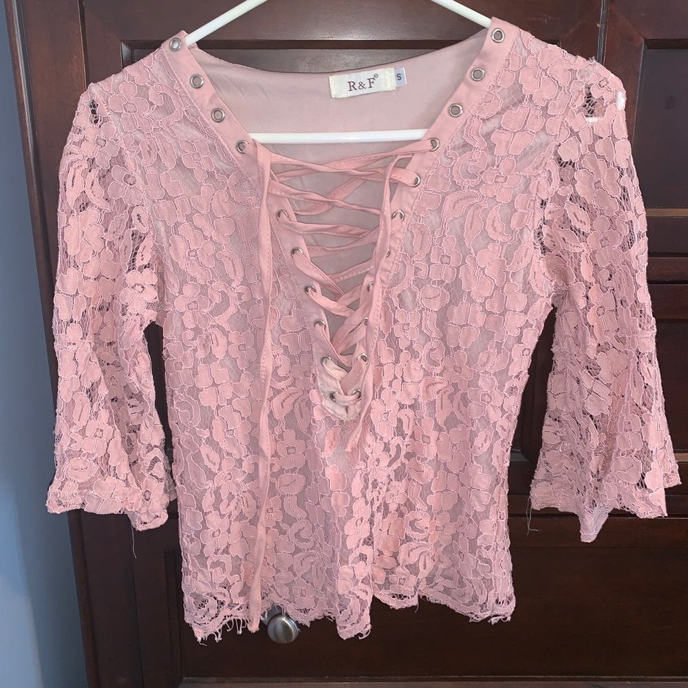 Lace floral top